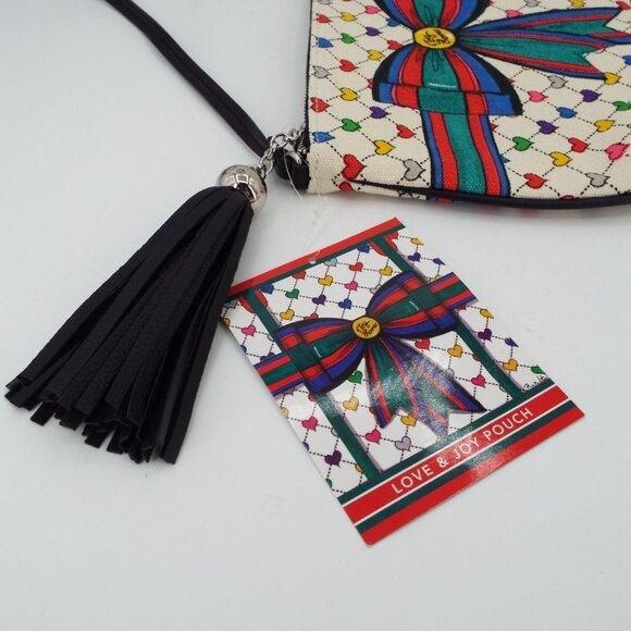 Brighton Love & Joy Canvas Crossbody Pouch - Picture 4 of 8